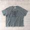 เสื้อยืดผู้หญิงทรงหลวมกว้าง ลายสวรรค์กรุงเทพ  100% คอตตอนสีเทาเขียว
