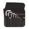 PB213ZK ชุดประแจหกเหลี่ยมแบบสั้น ขนาด 1/16"-3/8" บรรจุซองหนัง PB SWISS TOOLS