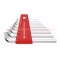 PB2210H10 ชุดประแจหกเหลี่ยมสั้น แบบคอสั้น ขนาด 1.5-10 มม. (9 ตัวชุด) PB SWISS TOOLS