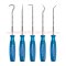PB7685 ชุดตะขอเกี่ยวโอริงซองหนัง 5 ตัวชุด (ด้ามน้ำเงิน) สำหรับติดตั้ง ถอดซีลโอริง PB SWISS TOOLS