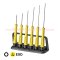 PB8642ESD ไขควงชุดไฟฟ้า กันไฟฟ้าสถิต ESD 6 ตัวชุด ด้ามเรียวสีเหลือง PB SWISS TOOLS