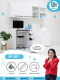 ขนาด 210 ซม. SET ตู้ห้องตรวจทันตกรรม ตู้ห้องหัตถการ พร้อมตู้แขวน