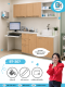 ขนาด 210 ซม. SET ตู้ห้องตรวจทันตกรรม ตู้ห้องหัตถการ พร้อมตู้แขวน