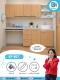 ขนาด 210 ซม. SET ตู้ห้องตรวจทันตกรรม ตู้ห้องหัตถการ พร้อมตู้แขวน