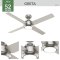 พัดลมเพดาน Greta - Brushed Nickel