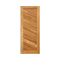 Hardwood Door Interior Diagonal pattern Teak