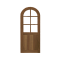 Hardwood Door Interior Spanish 6 Panel Walnut
