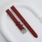 สายหนัง ลายจระเข้ สำหรับนาฬิกาข้อมือ - สีแดง ( 10 MM ) L13011004