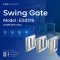 Swing Gate Model ES3216 Left,  Middle, Right (Access Control)