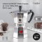 หม้อต้มกาแฟ โมก้าพอท BIALETTI Moka Express รุ่น I Love Coffee สีเงิน (ไซส์ 6-cups)