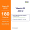 Now Foods Vitamin D3 400 IU - 180 Softgels