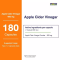 NOW Foods - Apple Cider Vinegar 450 mg - 180 Veg Capsules