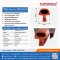 ซีลตู้อบ Mushroom ซิลิโคนสีแดงอิฐ 17x21.5mm