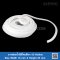 White Silicone Sponge Rubber D-Hollow 16x25 mm