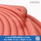 Firebrick Silicone Sponge Rubber D-Profile12x12 mm