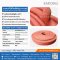 Firebrick Silicone Sponge Rubber D-Profile12x12 mm