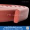 Firebrick Silicone sponge rubber D-Profile 38x15mm