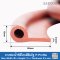 ยางฟองน้ำซิลิโคนสีส้มอิฐ P-Profile 30x12mm