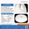 White silicone sponge rubber 10x25 mm