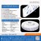 ยางฟองน้ำซิลิโคนสีขาวติดเทปกาว 10x35mm