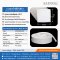 White Silicone Sponge Rubber 30x30mm