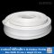White Silicone Sponge Rubber D-Hollow Profile 23x23mm