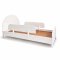 LUNAR BED 3.5 FT. COTTON WHITE
