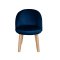 เก้าอี้เด็ก ผ้ากํามะหยี่ สีน้ำเงิน