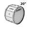 กลองใหญ่เดินแถวขนาด 20 นิ้ว (Marching Bass Drum 20") (วงโยธวาทิต)