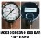 เกจ์วัดความดัน 2.5 นิ้ว 0-600 Bar ออกล่าง เกลียว 1/4" BSPM ทองเหลือง / MGS10 DS63A NUOVAFIMA  (Made in Italy) @ ราคา