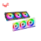 FAN CASE 120mmx3 JUNGLE LEOPARD BLOCK FAN ARGB (WHITE)