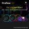 CPU LIQUID COOLER 360 PROFLOW ARGB AIO LIQUID COOLER LCD 5.5 (BLACK)