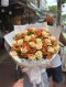 Peachy Orange Rose Bouquet