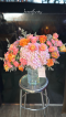Ombre Orange Mix Roses Flower Vase