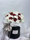 Lisanthus and Rose Flower Box - M