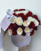 40 Red and White Roses Flower Box