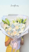 Mix of White Lilies and Hydrangea Bouquet