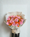 Pink Gerberra Orange Rose Bouquet - Fresh and Bright