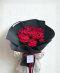 10 Red Roses - Black Foam Wrapping