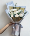 10 White Roses Small Bouquet