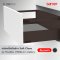 กล่องลิ้นชักล่าง Soft Close รุ่น Flowbox (H106 พร้อมราว Gallery) ขนาด 500 มม.