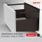 กล่องลิ้นชักล่าง Soft Close รุ่น Flowbox (H192 พร้อมราว Gallery) ขนาด 500 มม.