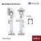DoorSlide 9010 อุปกรณ์บานเลื่อนประตู รับน้ำหนัก 60 กก. ระบบปิด Soft Close 2 ทิศทาง