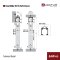 DoorSlide 9015 อุปกรณ์บานเลื่อนประตู รับน้ำหนัก 60 กก. ระบบปิด Soft Close 2 ทิศทาง