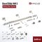 DoorSlide 9015 อุปกรณ์บานเลื่อนประตู รับน้ำหนัก 60 กก. ระบบปิด Soft Close 2 ทิศทาง