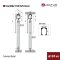 DoorSlide 9720 อุปกรณ์บานเลื่อนประตู รับน้ำหนัก 120 กก. ระบบปิด Soft Close 2 ทิศทาง
