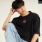 เสื้อยืด Oversize สีดำ สกรีนลาย