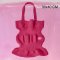 WAVY TOTE 010 - SHOCKING PINK