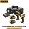 ไขควงกระแทกไฟฟ้าไร้สาย + สว่านกระแทกไฟฟ้าไร้สาย DeWALT COMBO SET รุ่น DCK266M2T-B1