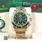 Rolex Daytona Loki 116508 Full Yellow Gold Green Dial 40mm